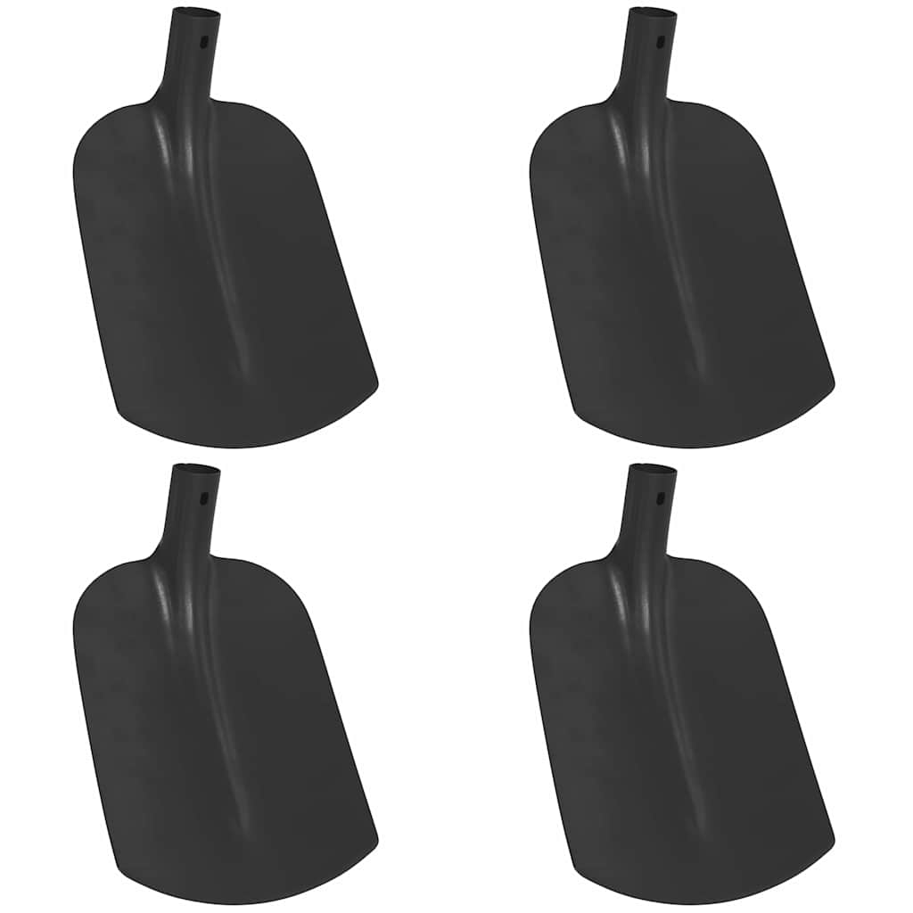 Vidaxx Schaufelkopf 4 Stück schwarz 34,5 x 24 cm pulverbeschichteter Stahl