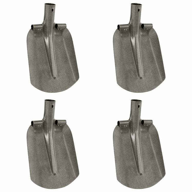 Vidaxx Schaufelkopf 4 Stk. Silber 33 x 21 cm pulverbeschichteter Stahl