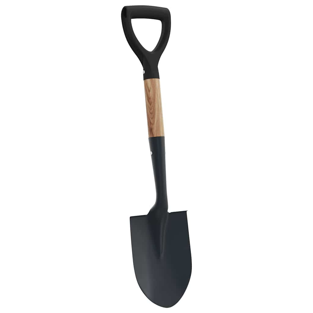 Vidaxx Schaufel schwarz 68,5 cm kraftvoll beschichteter Stahl und Massivholz