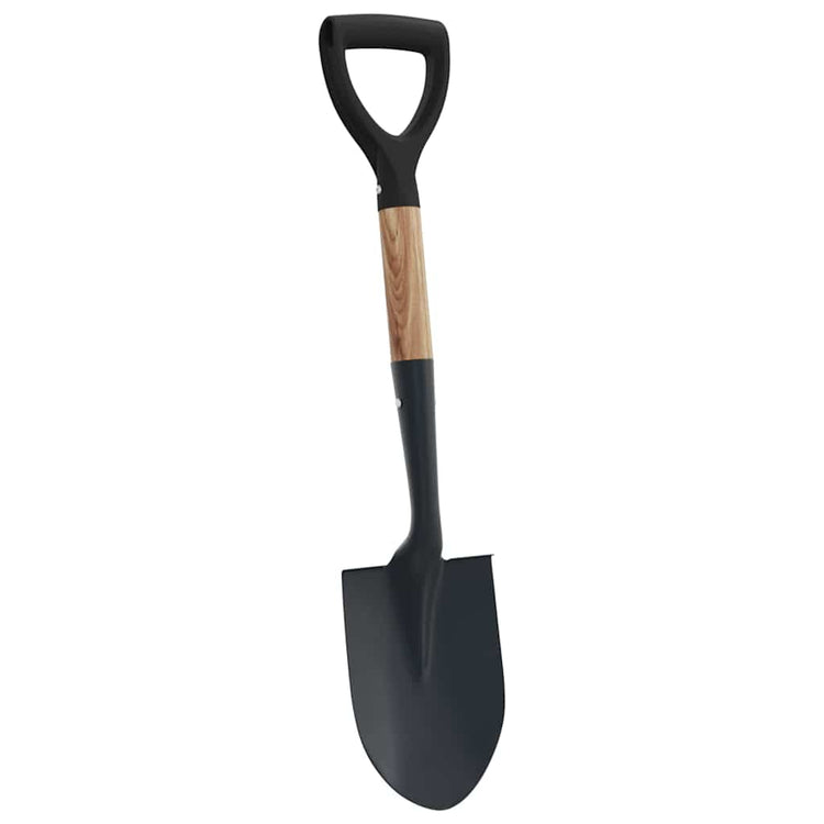 Vidaxx Schaufel schwarz 68,5 cm kraftvoll beschichteter Stahl und Massivholz