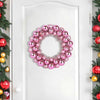 Vidaxl Weihnachtskugelkränze 2 Stück rosa 33 x 33 x 7 cm Polystyrol