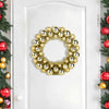 Vidaxl Weihnachtskugelkränze 2 Stück Gold 33 x 33 x 7 cm Polystyrol
