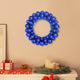 VidaXL Weihnachtskugelkränze 2 Stück Blau 33 x 33 x 7 cm Polystyrol