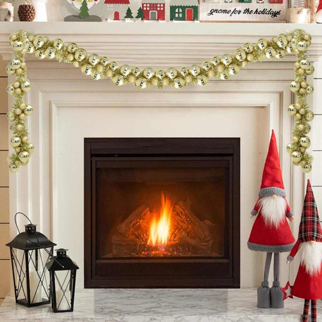 Vidaxx Weihnachtskugelgirlande Gold 186 cm Styropor