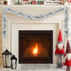 Vidaxx Weihnachtskugelgirlande Silber 186 cm Styropor