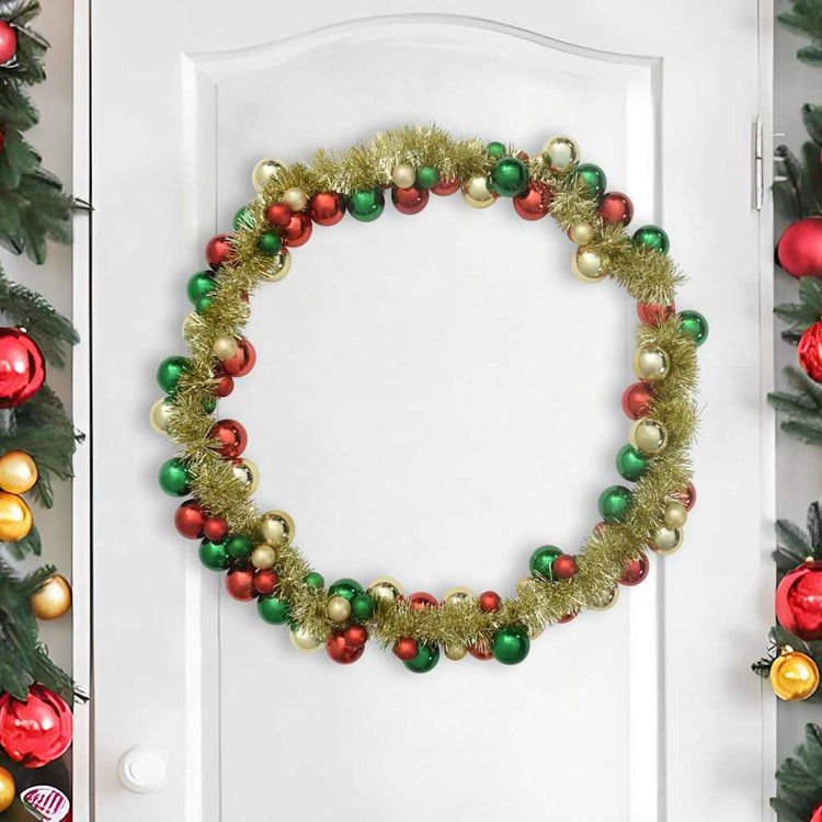 Vidaxx Weihnachtskugelgirlande mehrfarbig 186 cm Polystyrol