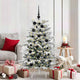 VidaXL Weihnachtskugel-Set mit 150 LEDs, 61-teilig, schwarzer Kunststoff