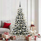 VidaXL Weihnachtskugel-Set mit 300 LEDs, 120 Stück, schwarzer Kunststoff