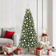 VidaXL Weihnachtskugel-Set mit 300 LEDs, 120 Stück, silberfarbener Kunststoff