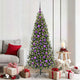 VidaXL Weihnachtskugel-Set mit 300 LEDs, 120 Stück, lila Kunststoff