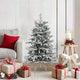 VidaXL Weihnachtskugel-Set 40-teilig aus schwarzem und weißem Kunststoff