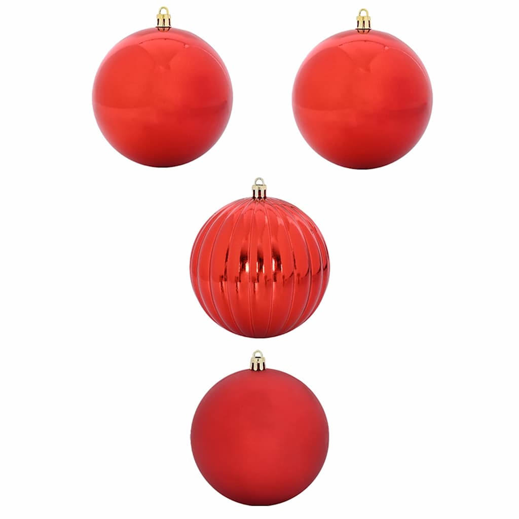 VidaXL Weihnachtskugel-Set XXL 4-tlg. Roter Kunststoff