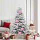 VidaXL Weihnachtskugel-Set XL 9-tlg. rosa Kunststoff