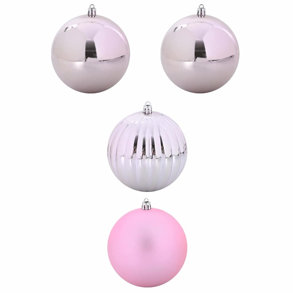 VidaXL Weihnachtskugel-Set XXL 4-tlg. rosa Kunststoff