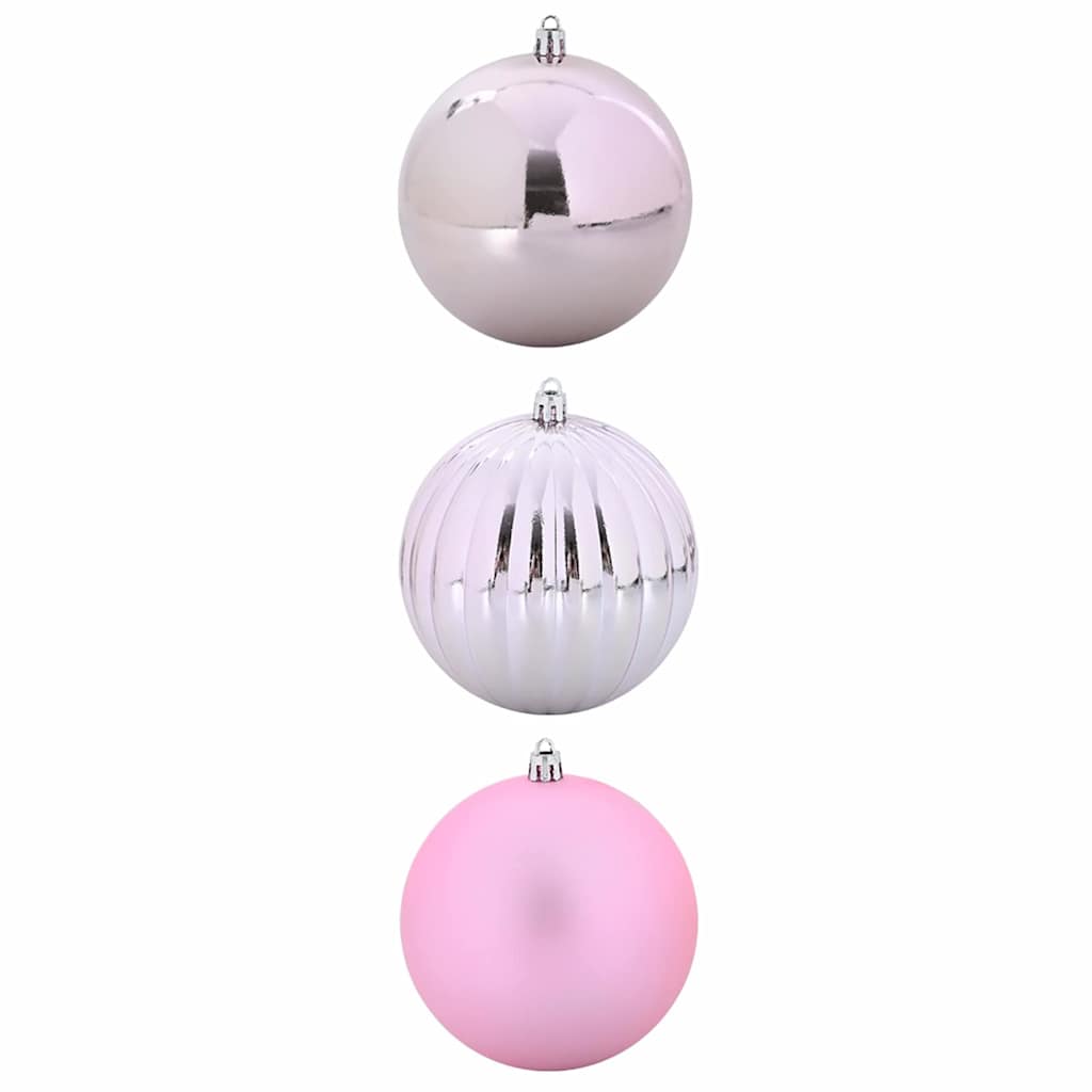 VidaXL Weihnachtskugel-Set xxl 3-tlg. rosa Kunststoff