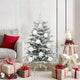 Vidaxl Weihnachtskugel-Set XL 15-teilig aus weißem Kunststoff