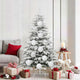 VidaXL Weihnachtskugel-Set XL 9-tlg. Weißer Kunststoff