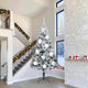VidaXL Weihnachtskugel-Set XXL 3-tlg. Weißer Kunststoff