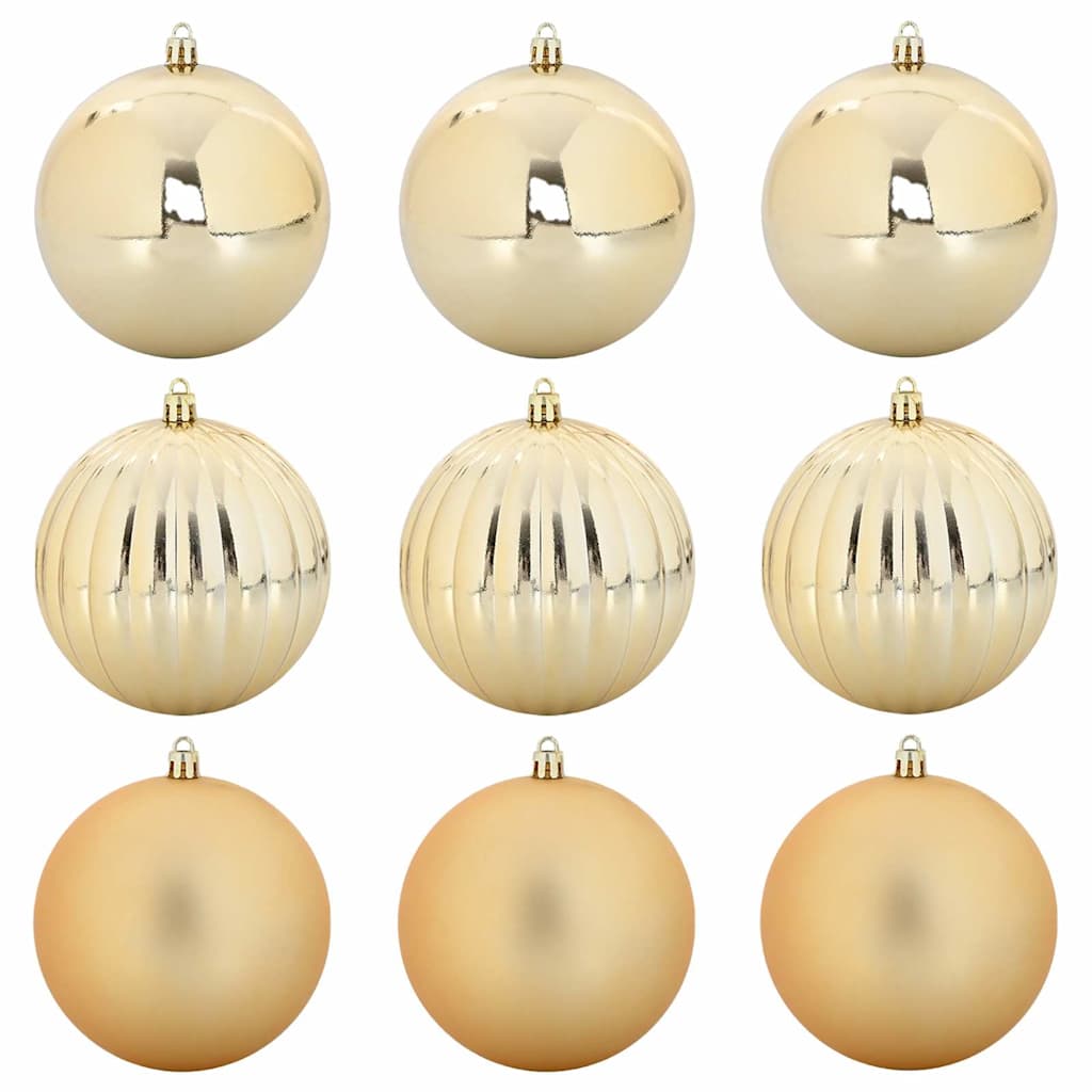 VidaXL Weihnachtskugel-Set XL 9-tlg. Gold Kunststoff