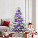 Vidaxl Weihnachtskugel-Set XL 9 Stück lila Kunststoff