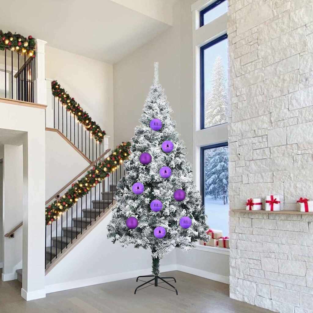 VidaXL Weihnachtskugel-Set XXL 4-tlg. Lila Kunststoff