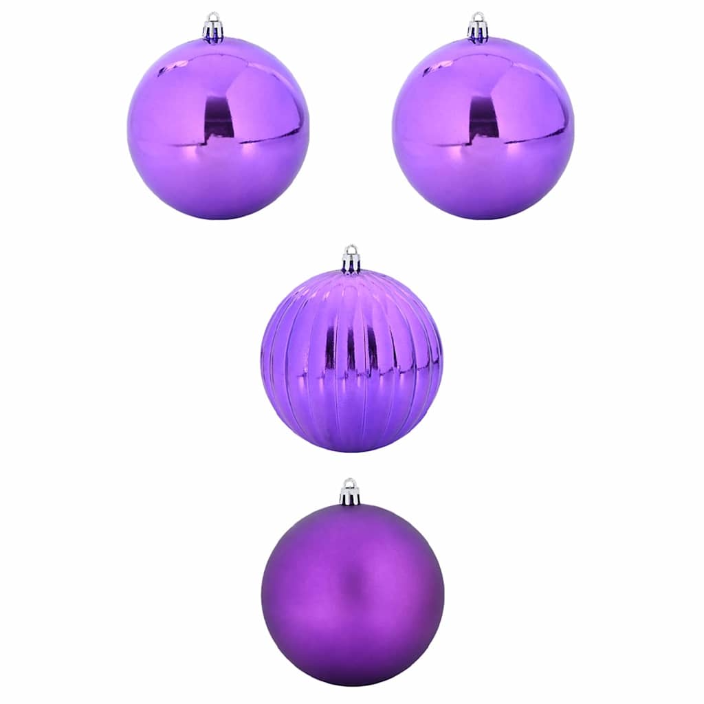 VidaXL Weihnachtskugel-Set XXL 4-tlg. Lila Kunststoff