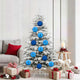 VidaXL Weihnachtskugel-Set XL 9-tlg. blauer Kunststoff