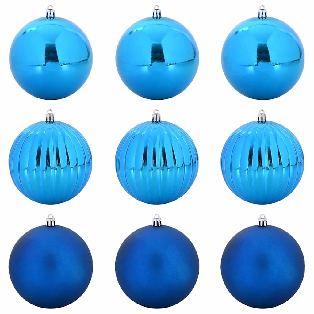 VidaXL Weihnachtskugel-Set XL 9-tlg. blauer Kunststoff