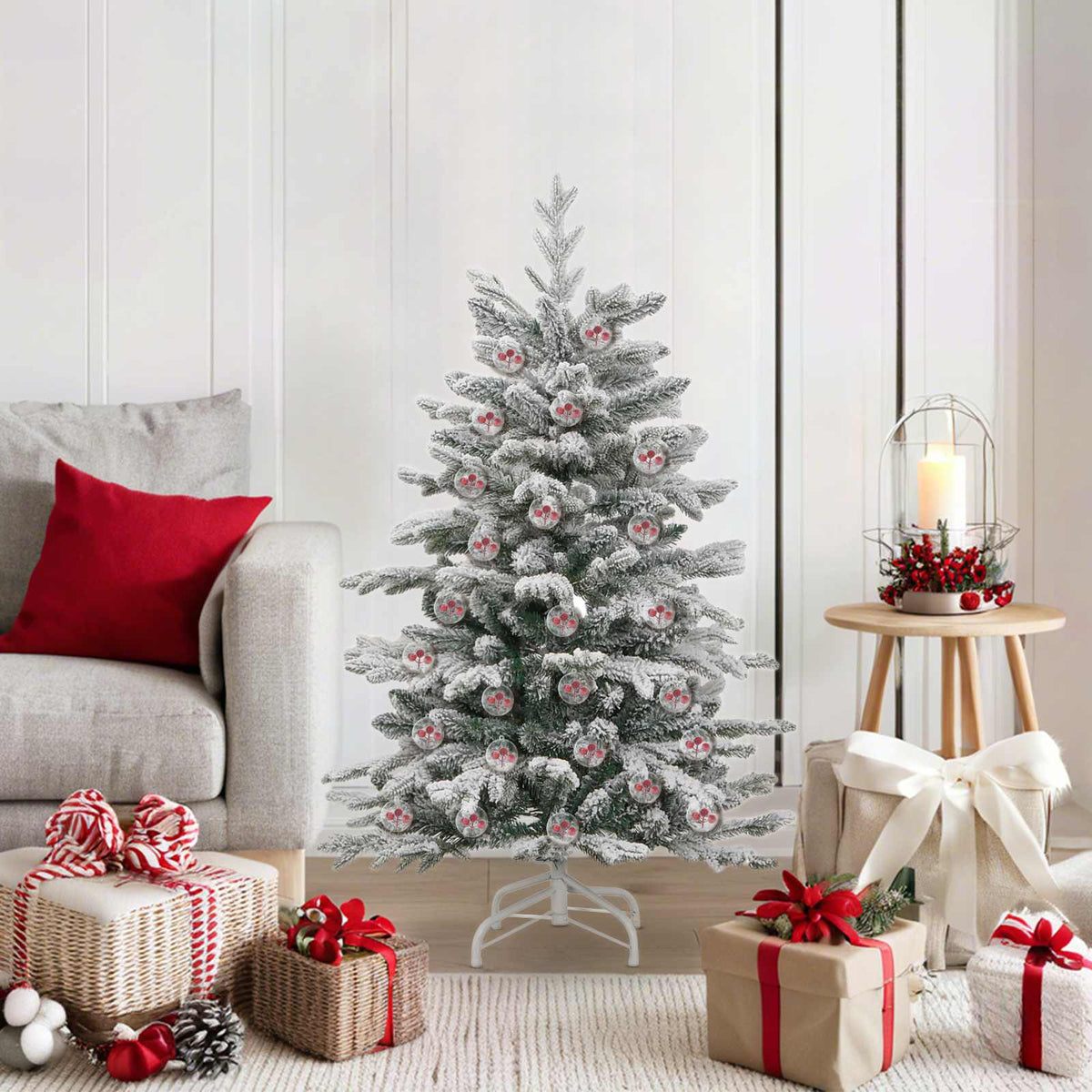 VidaXL Weihnachtskugel-Set 50 Stück transparent ø 5 cm