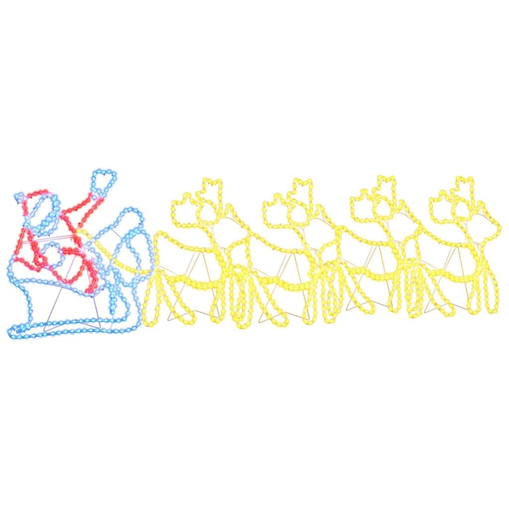 Vidaxx Weihnachtsdekoration mit 1224 LED mehrfarbig 69 x 79 cm PVC