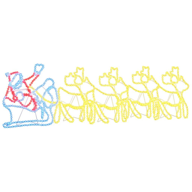 Vidaxx Weihnachtsdekoration mit 1224 LED mehrfarbig 69 x 79 cm PVC