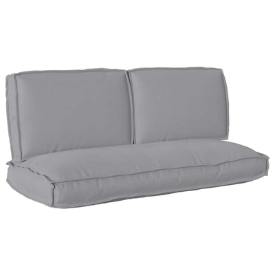 VidaXL Kissenset 3-tlg. grauer Oxford-Stoff