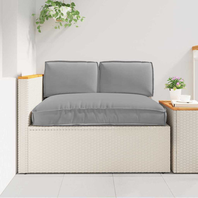 VidaXL Kissenset 3-tlg. grauer Oxford-Stoff