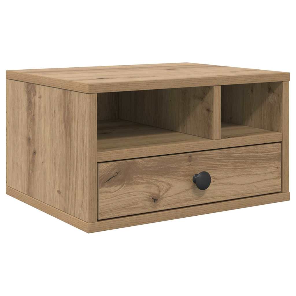 Vidaxxl Druckerständer Artisan Oak 40 x 32 x 24 cm Holzwerkstoff