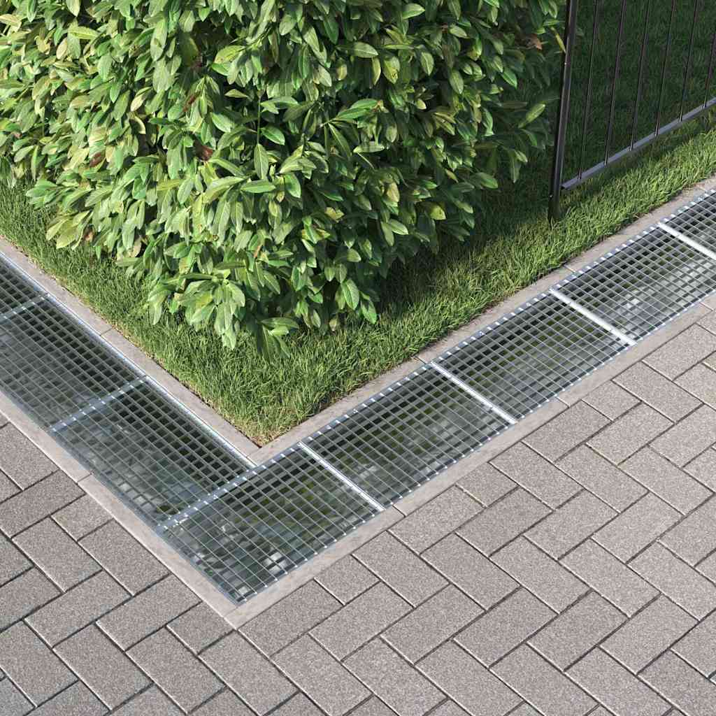 Vidaxxl Gitter Silber 50 x 35 x 2 cm feuerverzinkter Stahl