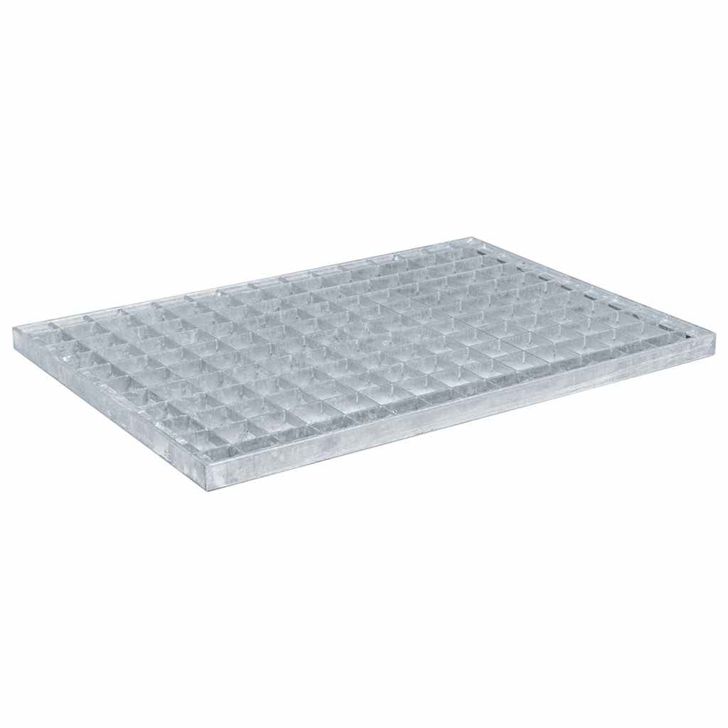 Vidaxxl Gitter Silber 50 x 35 x 2 cm feuerverzinkter Stahl