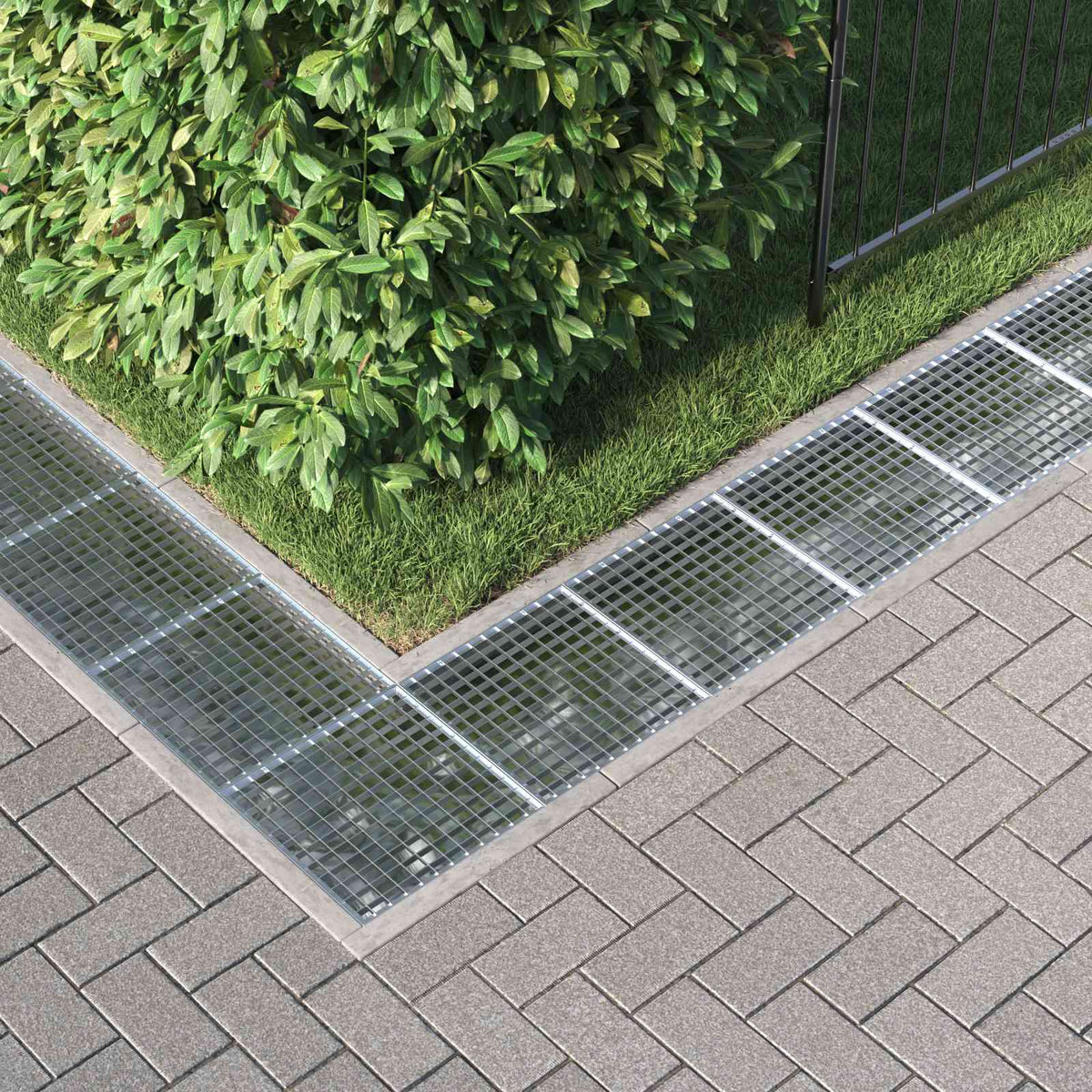 Vidaxxl Gitter Silber 40 x 40 x 2 cm feuerverzinkter Stahl