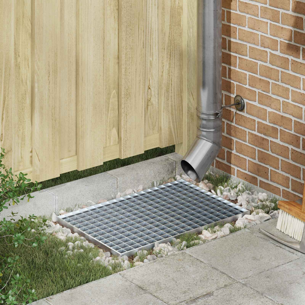 Vidaxxl Gitter Silber 60 x 40 x 2 cm feuerverzinkter Stahl