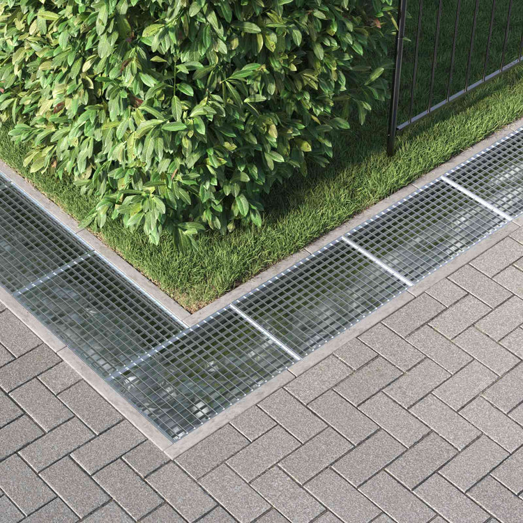 Vidaxxl Gitter Silber 60 x 40 x 2 cm feuerverzinkter Stahl