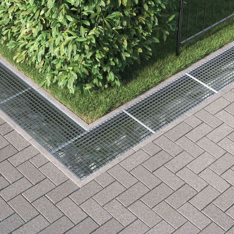 Vidaxxl Gitter Silber 80 x 40 x 2 cm feuerverzinkter Stahl