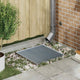 Vidaxxl Gitter Silber 50 x 50 x 2 cm feuerverzinkter Stahl