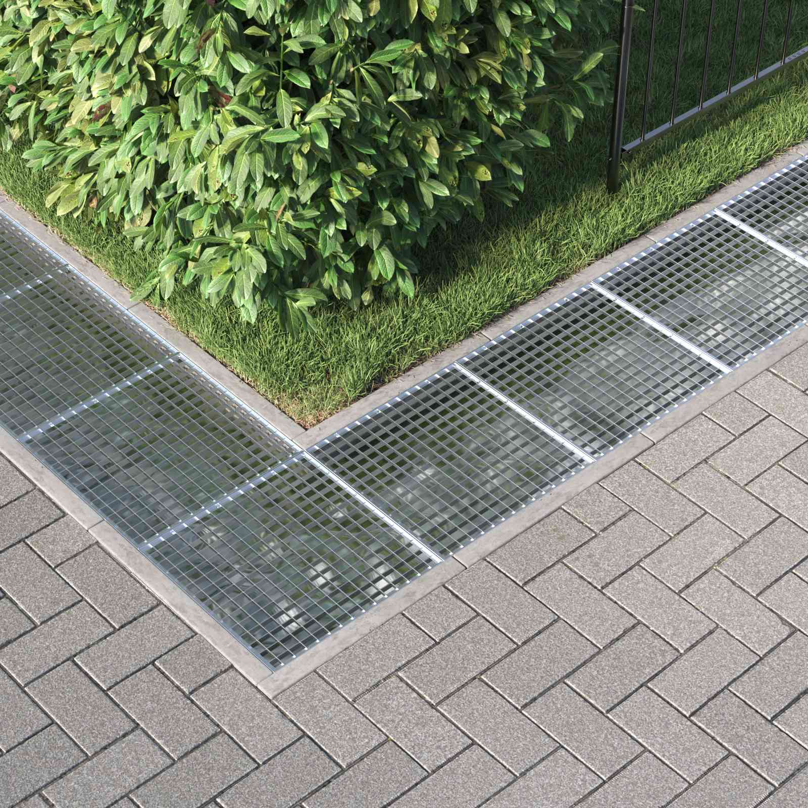 Vidaxxl Gitter Silber 50 x 50 x 2 cm feuerverzinkter Stahl