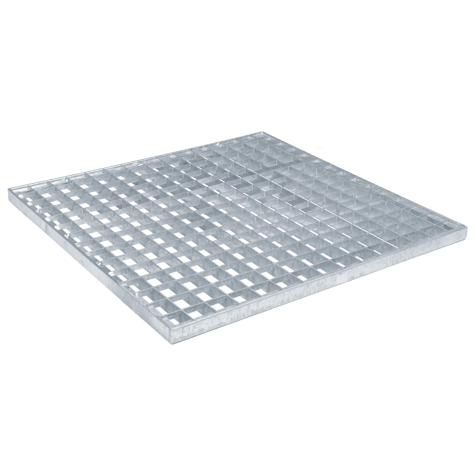Vidaxxl Gitter Silber 50 x 50 x 2 cm feuerverzinkter Stahl