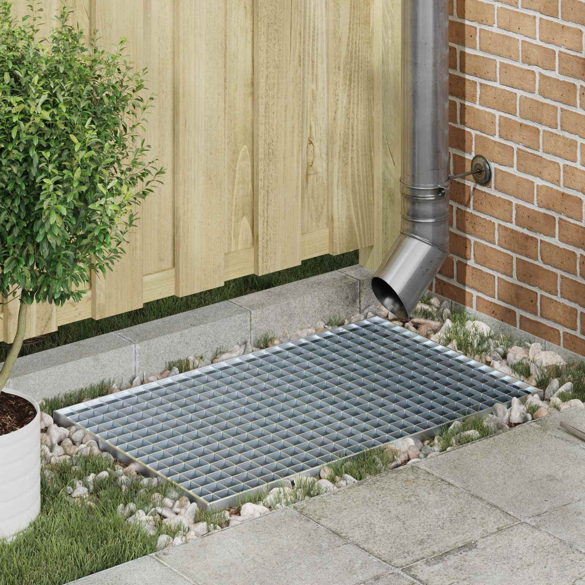 Vidaxxl Gitter Silber 80 x 50 x 2 cm feuerverzinkter Stahl