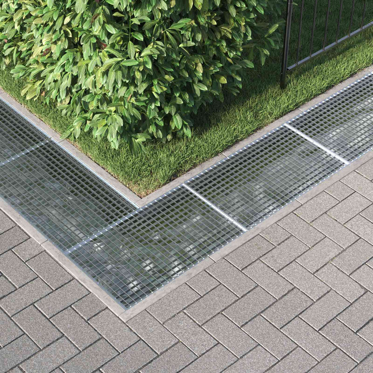 Vidaxxl Gitter Silber 80 x 50 x 2 cm feuerverzinkter Stahl