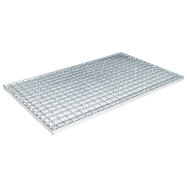 Vidaxxl Gitter Silber 80 x 50 x 2 cm feuerverzinkter Stahl