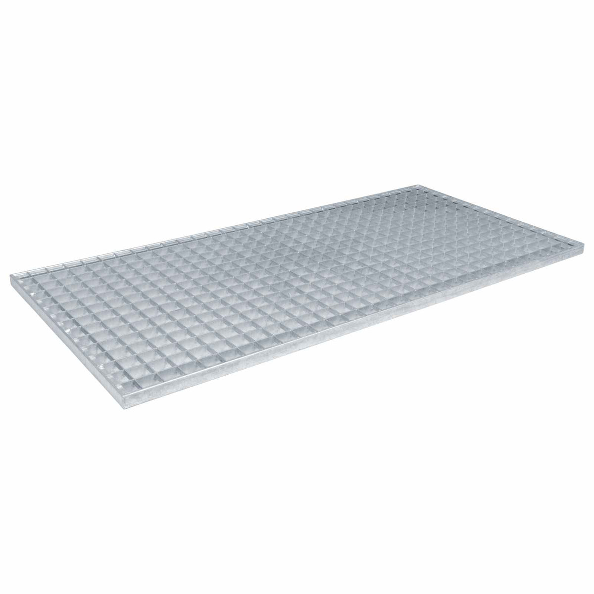 Vidaxl Gitter Silber 100 x 50 x 2 cm feuerverzinkter Stahl