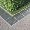 Vidaxxl Gitter Silber 60 x 60 x 2 cm feuerverzinkter Stahl