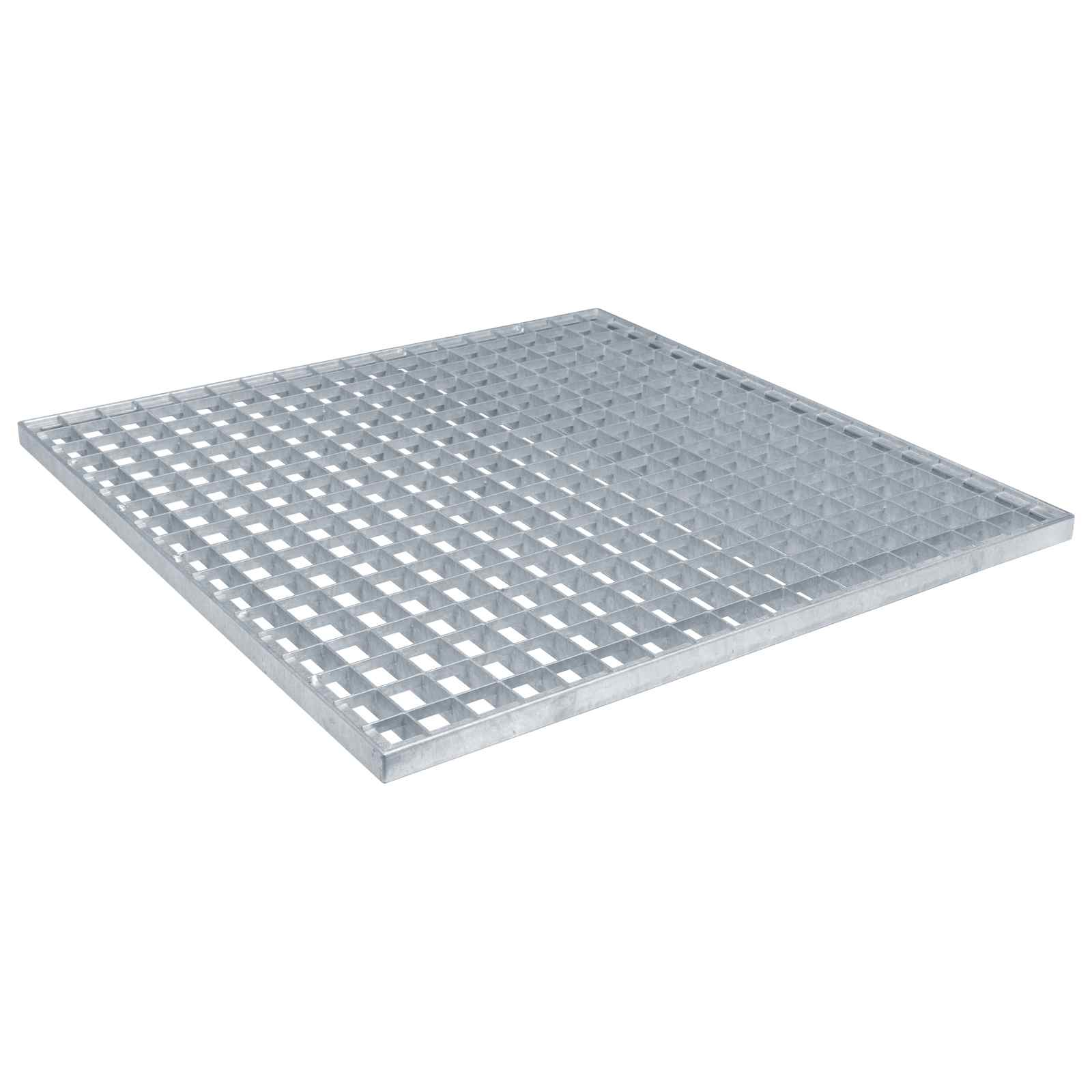 Vidaxxl Gitter Silber 60 x 60 x 2 cm feuerverzinkter Stahl