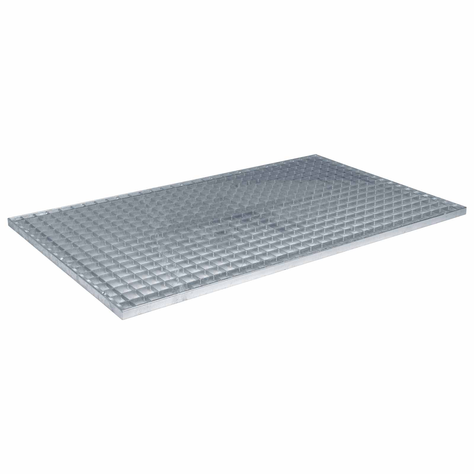 Vidaxxl Gitter Silber 100 x 60 x 2 cm feuerverzinkter Stahl